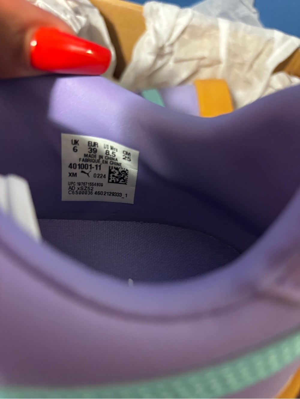 Puma Palmero 
Violet and Aqua Sneakers -NWT - Picture 10 of 10